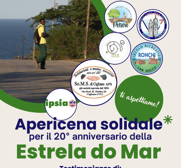Cigliano, apericena solidale a favore della scuola professionale Estrela do mar di Inhassoro in Mozambico Cigliano, apericena solidale a favore della scuola professionale Estrela do mar di Inhassoro in Mozambico