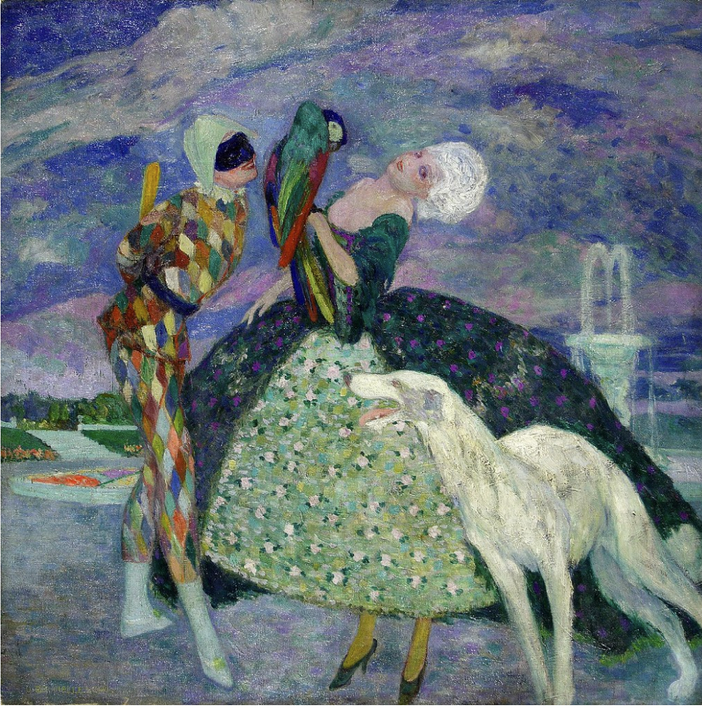 Arlecchino e Colombina, 1920 ca., Foto Umberto Brunelleschi Arlecchino e Colombina, 1920 ca., Foto Umberto Brunelleschi