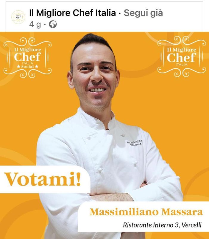 Max Massara, di "Interno 3", è in corsa per “Il Migliore Chef Italia” Max Massara, di "Interno 3", è in corsa per “Il Migliore Chef Italia”