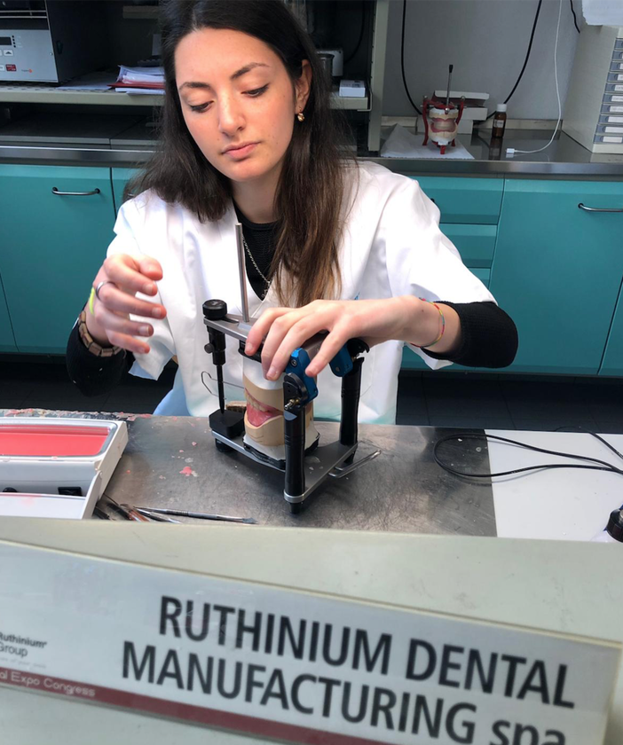 Giorgia Gioé al lavoro nella gara