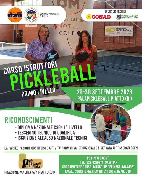 Pickleball: a Piatto, in provincia di Biella, il nuovo corso per diventare istruttore di 1° livello Pickleball: a Piatto, in provincia di Biella, il nuovo corso per diventare istruttore di 1° livello