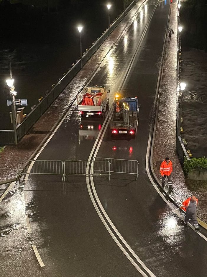 La chiusura del ponte di Aranco a Borgosesia La chiusura del ponte di Aranco a Borgosesia
