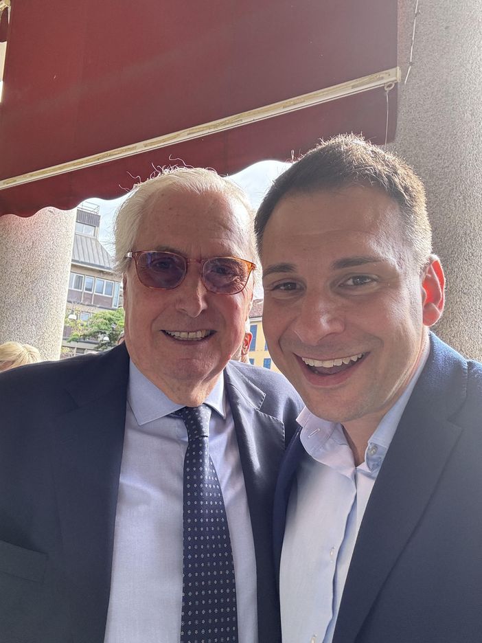 Daniele Baglione con il sindaco Roberto Scheda Daniele Baglione con il sindaco Roberto Scheda