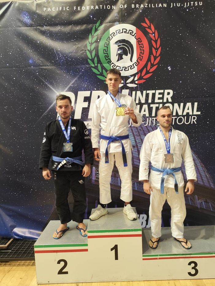 Jiujitsu: alla tappa torinese del Pacific Tour due ori e un bronzo per Ferrero Jiujitsu: alla tappa torinese del Pacific Tour due ori e un bronzo per Ferrero