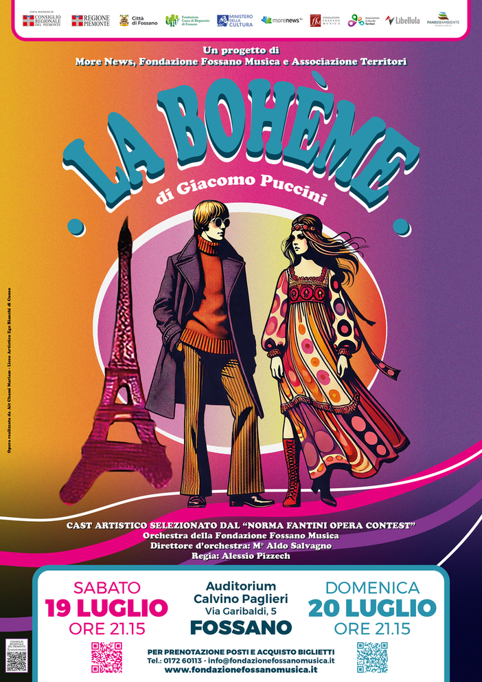 La Bohème a Fossano: verso il tutto esaurito per la prima del 19 luglio La Bohème a Fossano: verso il tutto esaurito per la prima del 19 luglio