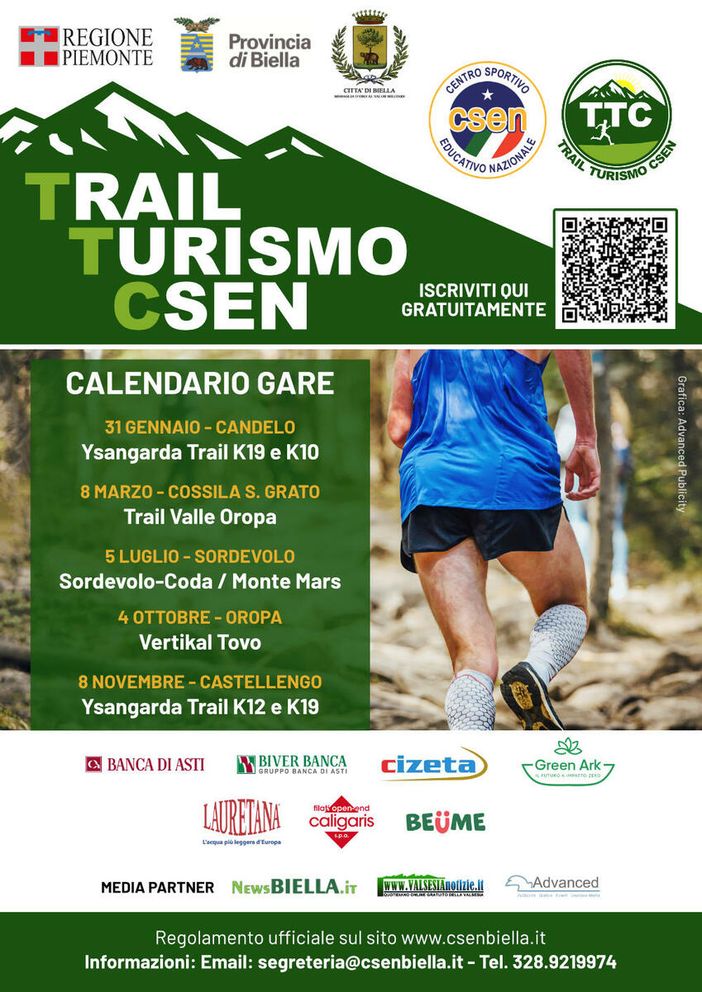 Trail Turismo Csen (Biella), il 5 luglio la prima edizione della Marathon Monte Mars Trail Turismo Csen (Biella), il 5 luglio la prima edizione della Marathon Monte Mars