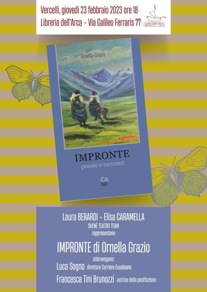 "Impronte": Ornella Grazio presenta il suo libro "Impronte": Ornella Grazio presenta il suo libro