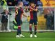 Genoa-Roma 2-1, De Rossi sorride con Messias e Vitinha