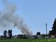 Fiamme in località Boarone: la colonna di fumo visibile da tutta Vercelli Fiamme in località Boarone: la colonna di fumo visibile da tutta Vercelli
