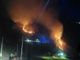 Quarona: fiamme sulla montagna verso il laghetto di Sant'Agostino Quarona: fiamme sulla montagna verso il laghetto di Sant'Agostino