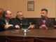DA SINISTRA, TIRA, BASSINI E MASSIMO PERUCCA AUTORE DI &quot;SCEMO CHI LEGGE&quot; (FOTO DI MICHELA BRAGHIN)
