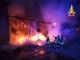 Cascina in fiamme a Borgo d'Ale
