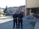 Gli agenti della Municipale di Vercelli in servizio a Norcia