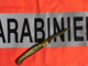 Il coltello sequestrato dai carabinieri Il coltello sequestrato dai carabinieri
