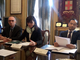 da sin: Pietro Ferrero (Amteco), Roberto Gallo (Open Fiber), il sindaco Maura Forte e Hu Kun (ZTE) alla presentazione del progetto da sin: Pietro Ferrero (Amteco), Roberto Gallo (Open Fiber), il sindaco Maura Forte e Hu Kun (ZTE) alla presentazione del progetto