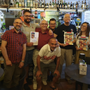 Luciano Zanera, Mirko Calaiò e Mirco Caruso del Club Vercellese; Luigi Ritegni, Genny Bionda e Roberto Bertocchi del Club Trinese, con Giuseppe Ferraris Segretario di Liberi di Scegliere Odv.