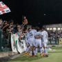 L'esultanza dopo il gol (foto Devecchi) L'esultanza dopo il gol (foto Devecchi)