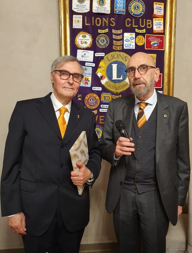 Il dermatologo Tullio Silvestri e il presidente Renato Bianco