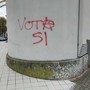 Un atto vandalico chiude la campagna referendaria Un atto vandalico chiude la campagna referendaria