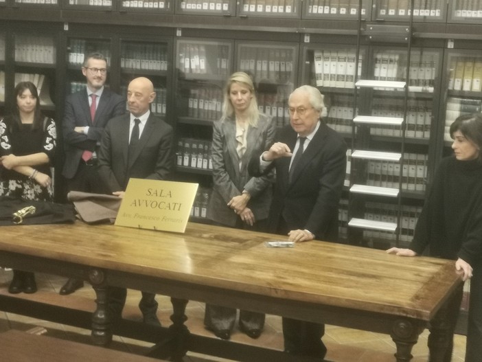 La sala avvocati intitolata alla memoria di Francesco Ferraris La sala avvocati intitolata alla memoria di Francesco Ferraris