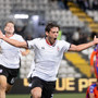 Pagliari esulta dopo il gol (foto Devecchi)