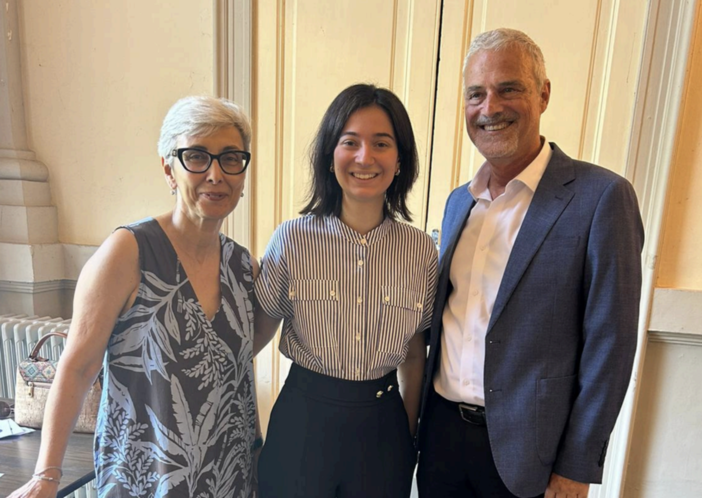 La neo rieletta Segretaria Provinciale Mariella Moccia La Consigliera Regionale Simona Paonessa e il neo Segretario Cittadino Filippo Campisi.