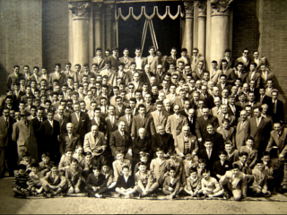 Un vecchio raduno di ex allievi (archivio Flavio Ardissone)