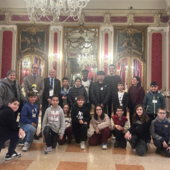 Gli studenti della Verga ricevuti dal Prefetto di Vercelli, Lucio Parente Gli studenti della Verga ricevuti dal Prefetto di Vercelli, Lucio Parente