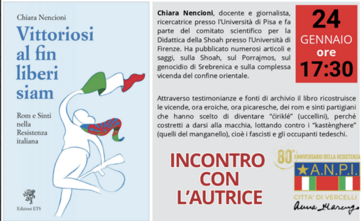 Anpi Vercelli, Giorno della Memoria:  mostra documentaria  “PORRAJMOS – Altre tracce sul sentiero per Auschwitz”
