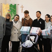 La consegna dei Kit bebè