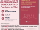 A Vercelli, la presentazione del libro curato da Monica Canalis “50 ritratti del Cattolicesimo democratico. Da Rosmini a Sassoli: volti e storie di una cultura politica”