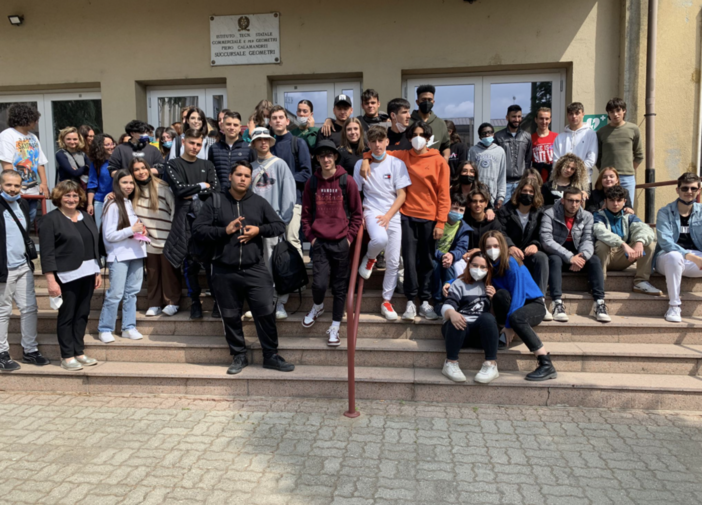Allievi e docenti francesi in visita  al Calamandrei di Crescentino