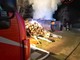 Vasto incendio in una legnaia: notte di lavoro per i Vigili del Fuoco