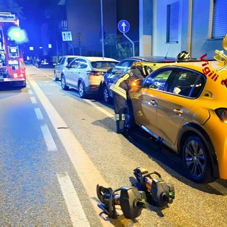 Viale Torricelli, 4 auto coinvolte in un incidente