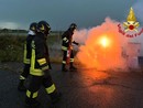Quadro elettrico in fiamme, intervento dei Vigili del Fuoco Quadro elettrico in fiamme, intervento dei Vigili del Fuoco