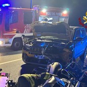 Centauro ferito nello scontro con un'auto