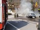 A fuoco un'auto alimentata a Gpl: grande paura per il conducente, trasportato in ospedale