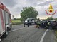 Vercelli, scontro tra auto e furgone: conducenti in ospedale