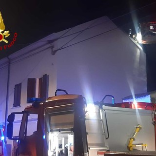 Albano, principio di incendio a una canna fumaria