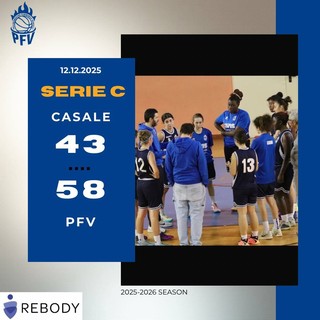 La PFV  conferma la propria indiscussa leadership del girone (serie C, basket femminile)