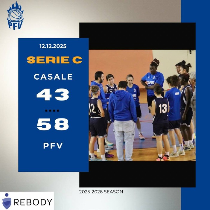 La PFV conferma la propria indiscussa leadership del girone (serie C, basket femminile) La PFV conferma la propria indiscussa leadership del girone (serie C, basket femminile)