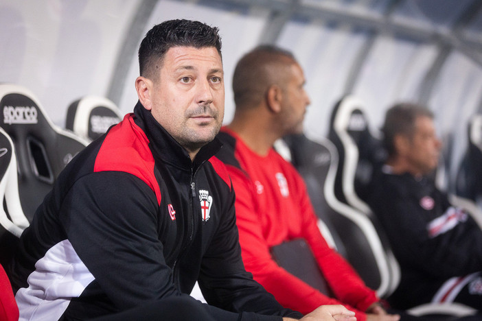 Bonera senza parole durante la gara con il Lecco (foto Luca Devecchi) Bonera senza parole durante la gara con il Lecco (foto Luca Devecchi)