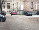 Il cortile podestarile era utilizzato come parcheggio