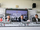 Da sinistra,  Filomeno Rocco Fimmanò, il presidente Ludovic Deléchat, Daniele Bonera (FOTO LUCA DEVECCHI)