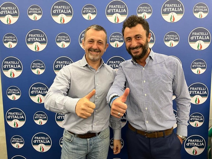 I parlamentari Andrea Delmastro ed Emanuele Pozzolo
