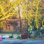 I lavori nel parco della scuola materna di via Anadone I lavori nel parco della scuola materna di via Anadone
