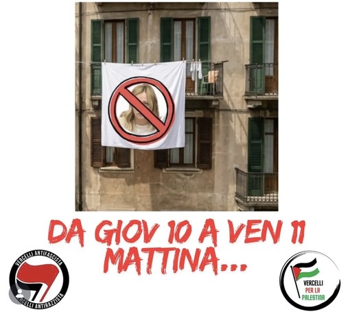 «Esci il lenzuolo, esci il dissenso»