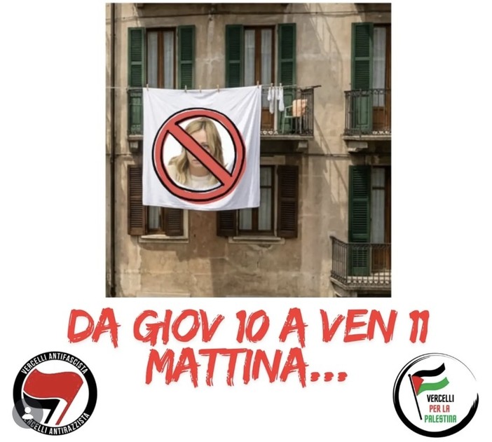 «Esci il lenzuolo, esci il dissenso» «Esci il lenzuolo, esci il dissenso»
