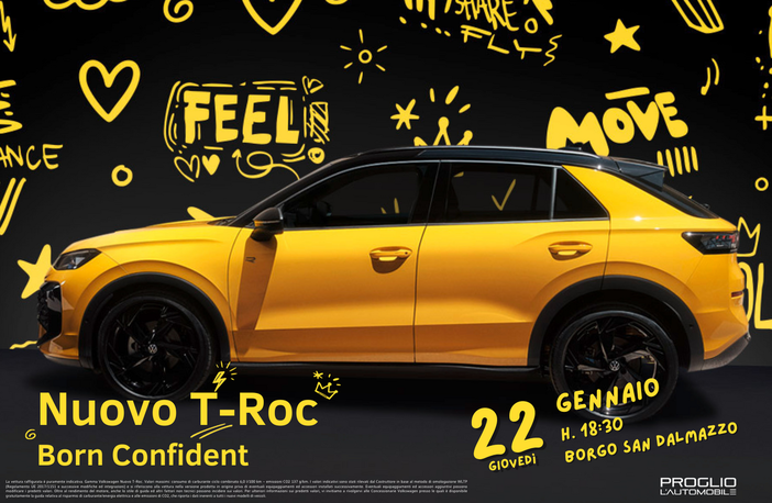 Nuovo T-ROC debutta da Proglio L’Automobile a Borgo San Dalmazzo con una serata ROCK Nuovo T-ROC debutta da Proglio L’Automobile a Borgo San Dalmazzo con una serata ROCK