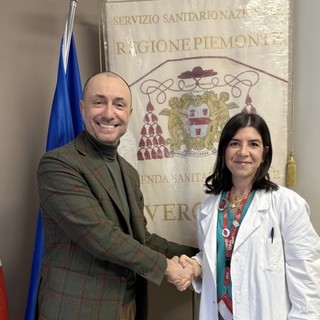 Il dg Ricci e la neo primaria Troìa